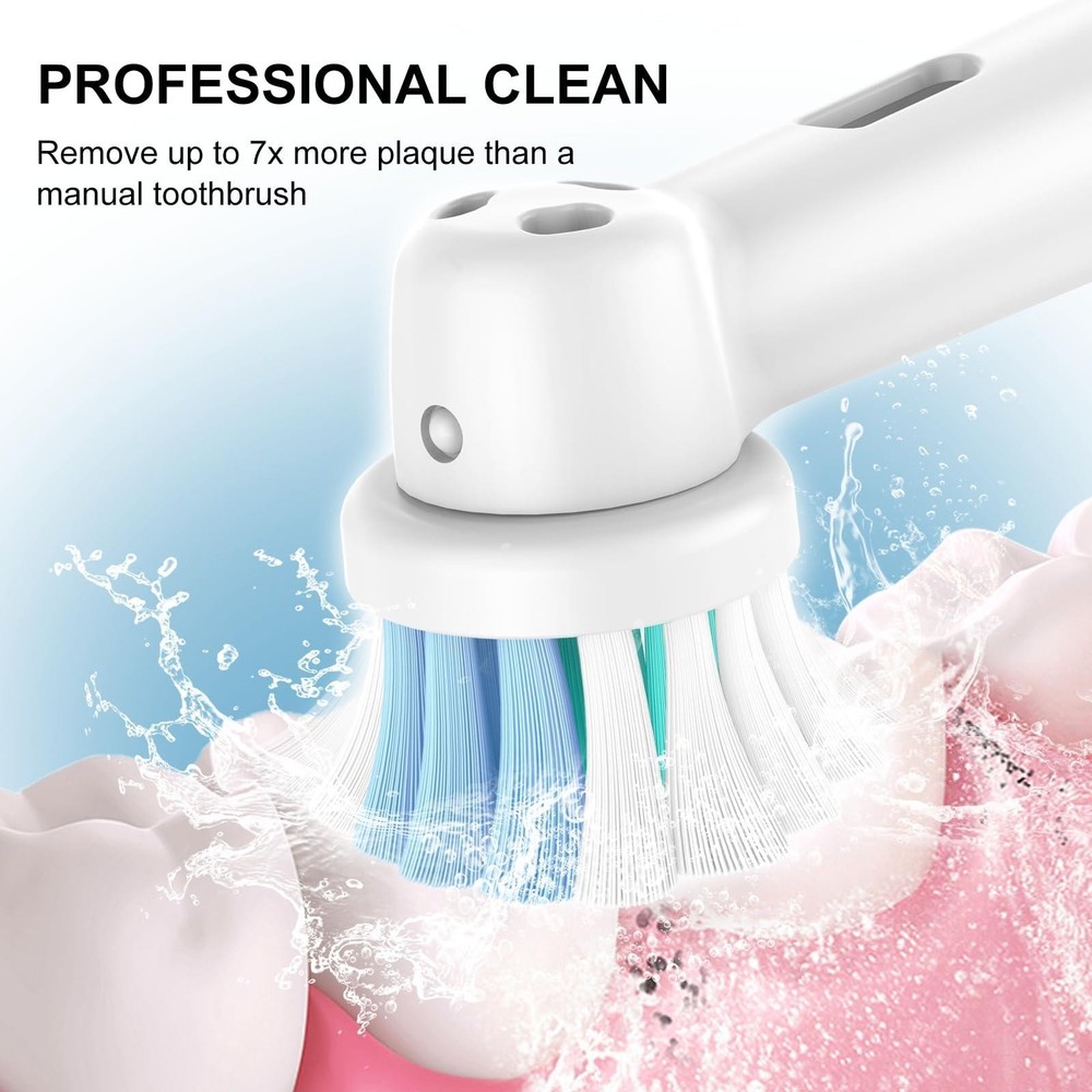 Oral-B Compatible Toothbrush Heads 8 Pack – Precision Clean, Medium Soft Bristle