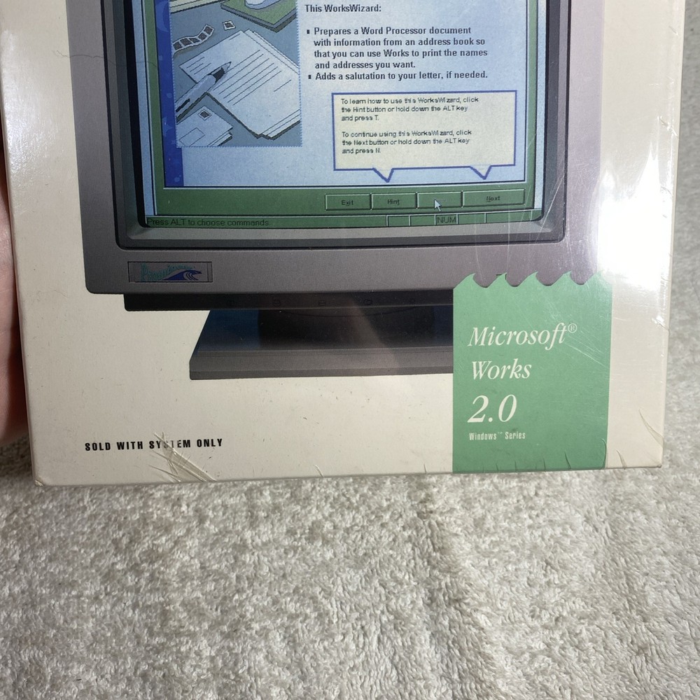 Microsoft Works 2.0 Windows Series Prominent Computer Systems 1991 5.25” & 3.5”