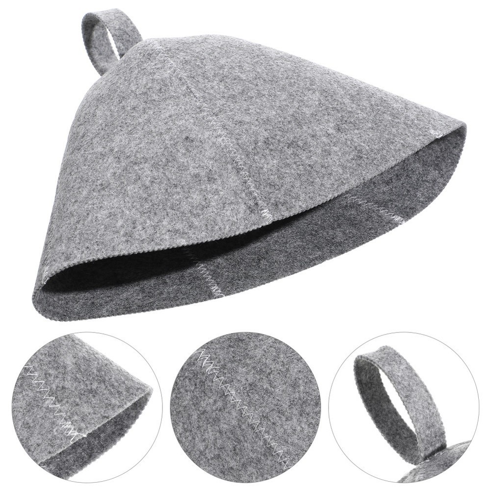 2pcs Reusable Sauna Hat Daily Use Sauna Cap Decorative Comfortable Shower Hat