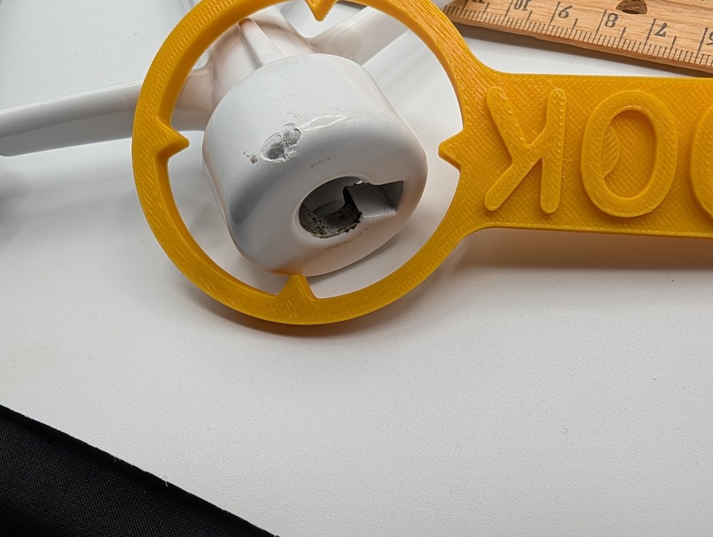 Flex Edge Beater Stand Mixer Attachment White/Grey Silicone Scraper Paddle