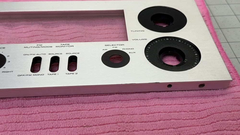 Original OEM Technics SA-300 Receiver Front Aluminum Panel Only W/ Screws 🔥