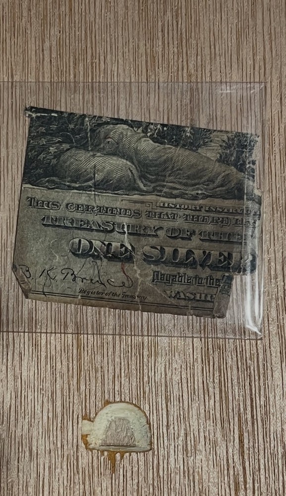 1896 Silver Certificate Fragment *Read