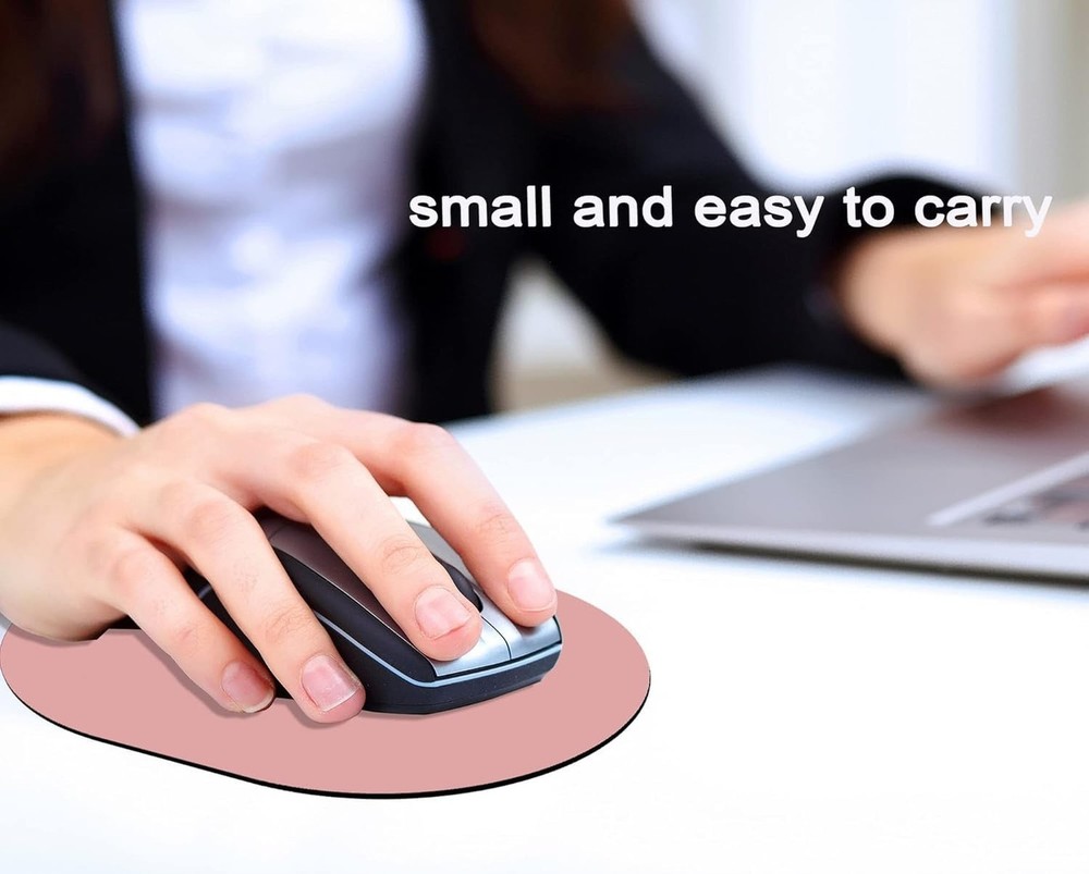 Small Mouse Pad, Mini Mouse Pad, Portable Waterproof with Anti-Slip Base,Pink...