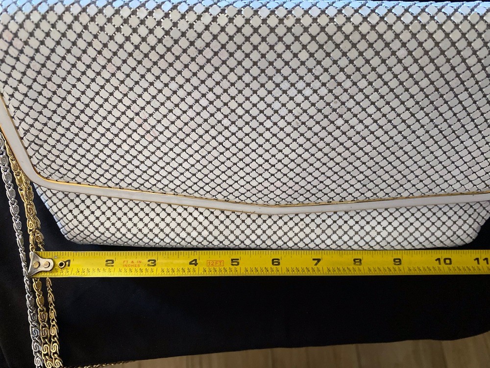 Pelle Italia White Mesh Purse