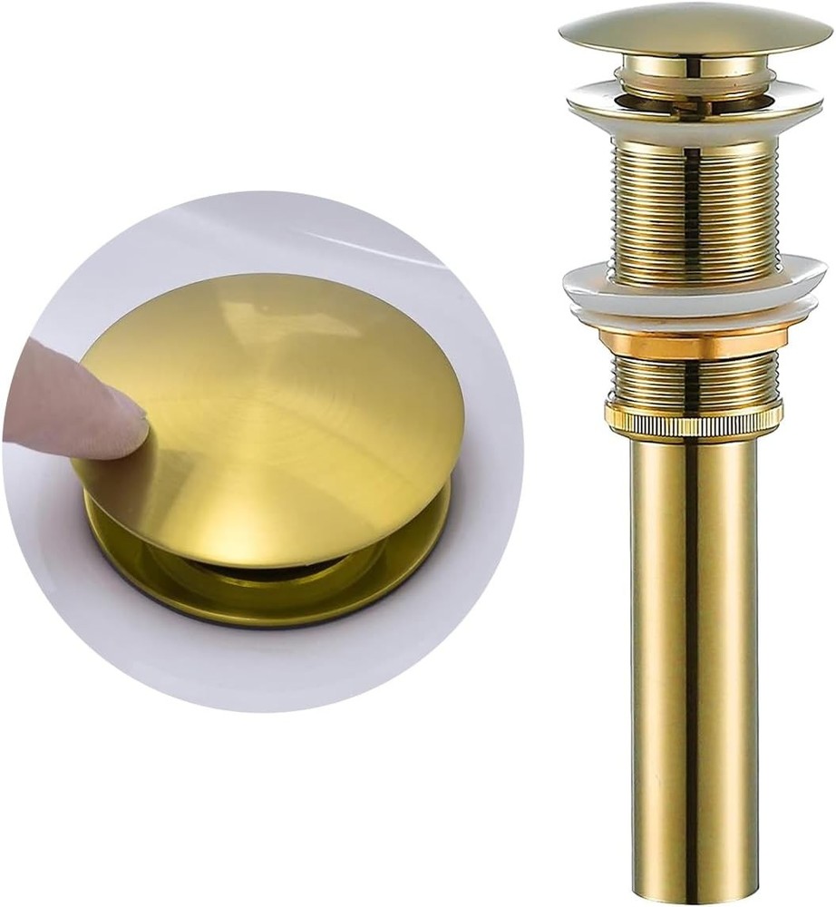 Pop Up Drain,Bathroom Sink Drain Stopper Bathroom Sink Without Overflow,Pop Up D