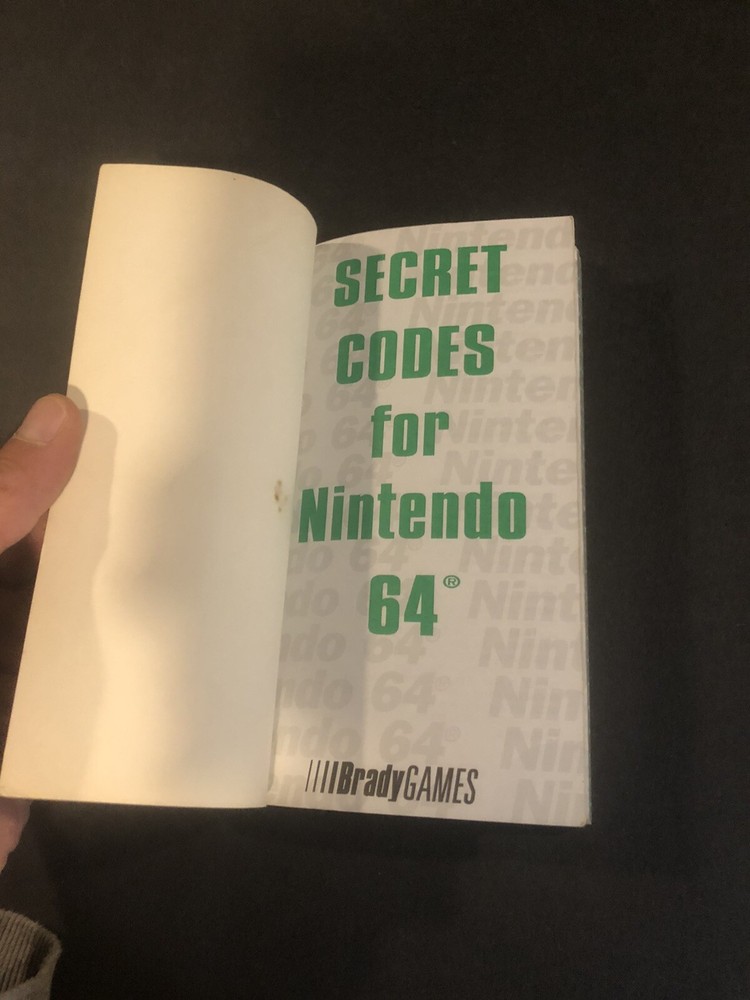 secret codes for Nintendo 64 strategy guide