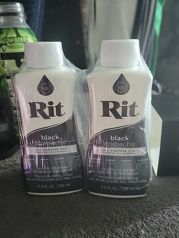 rit black dye 2 Pk 8oz