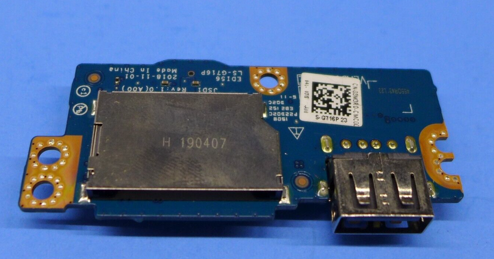 Genuine Dell Inspiron 3580 USB SD Card Reader IO Circuit Board 3M3RD