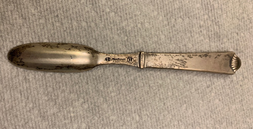 Hans Hansen Danish Silver Spoon Scoop 1944 Anno 830 S