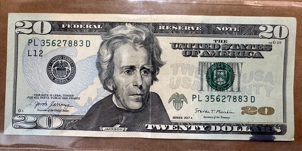 $20 BILL INK ERROR & HEAVY INK ERROR ON “6” ERROR RARE