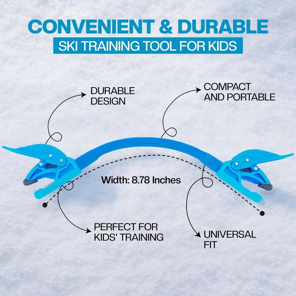 Soft-Grip Ski Tip Connector - Perfect for Young Skiers' First Experience