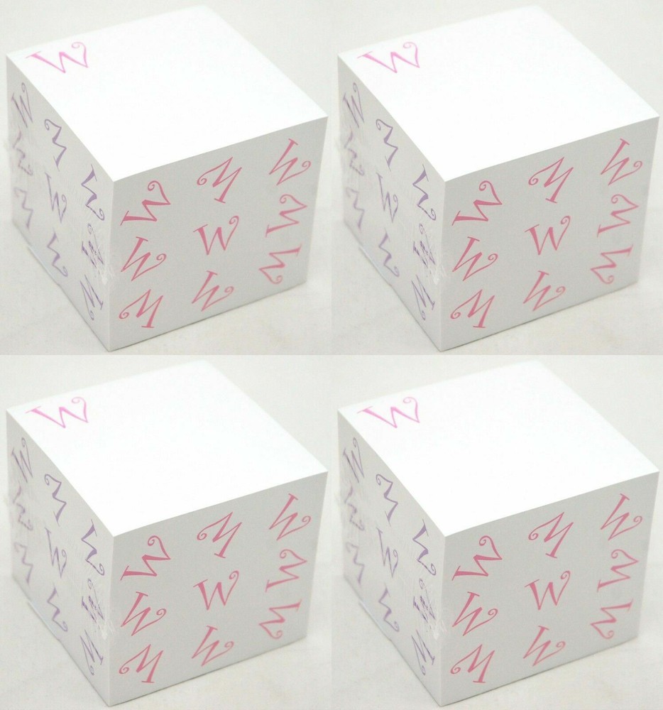 2400 Post-It SHEETS Notepad The Letter W White Sticky Notes 3" Square Office NEW