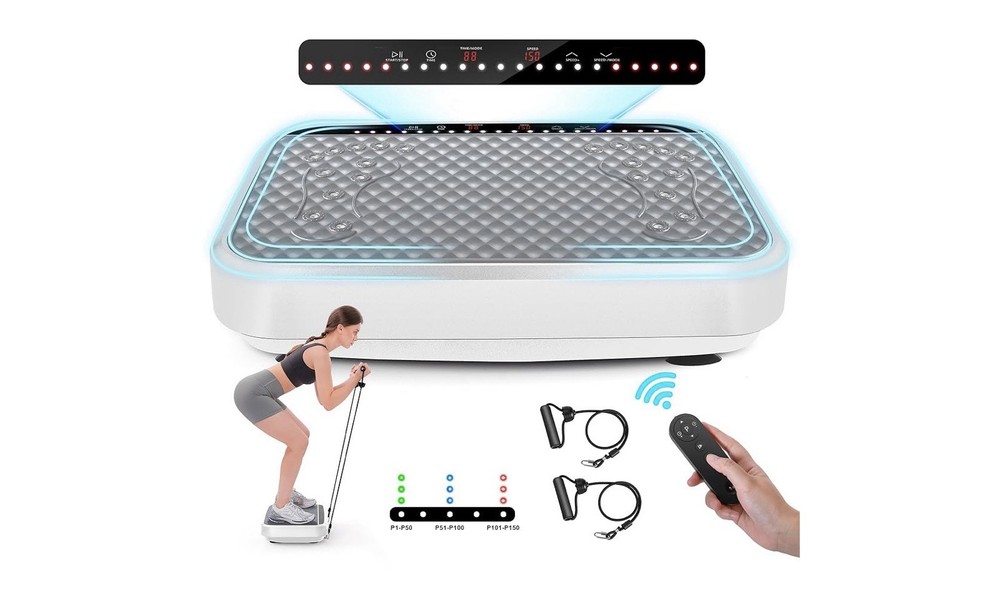 Exercise machine with improved vibration plate 2025