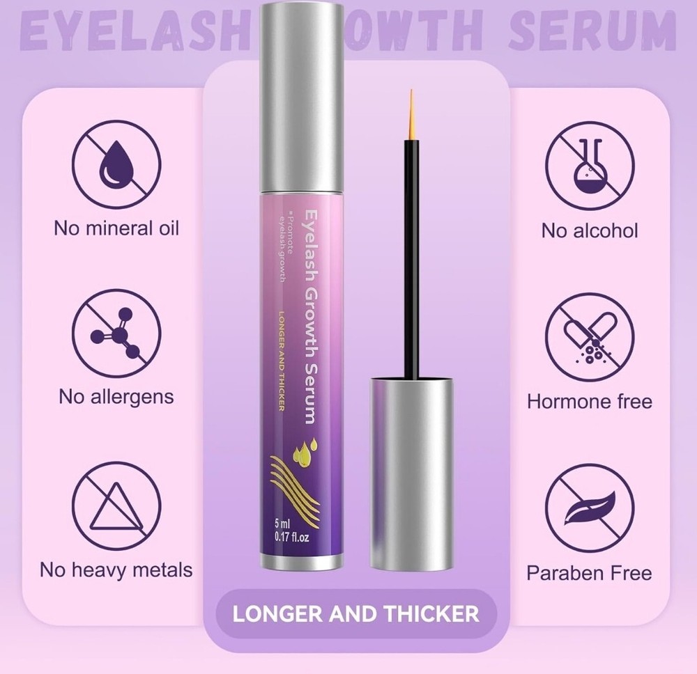 Eyelash Serum for Longer Thicker Fuller Lashes Lashes