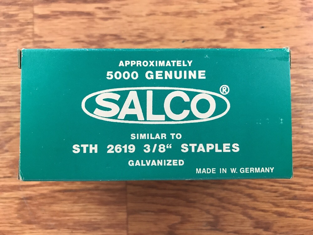 STH 2619 3/8" Staples, 5000 Per Box