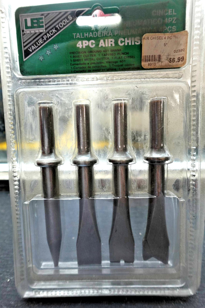 Air chisel set from LEE tools