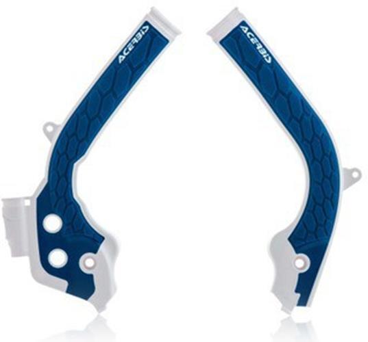 Acerbis 2449531029 X-Grip Frame Guard - White/Blue