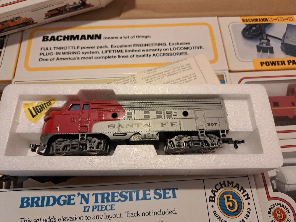 Bachmann "SILVER EXPRESS" Electric HO Train Set 83 PC