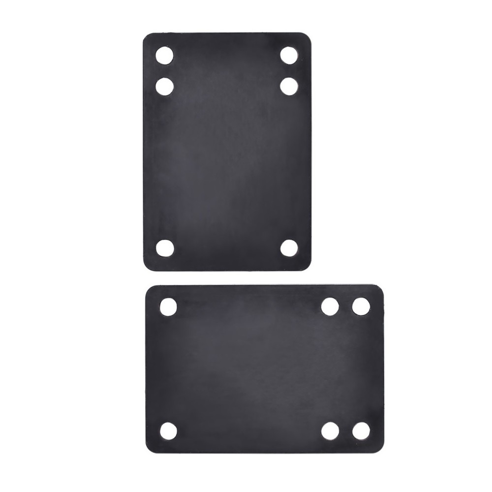 Black 3mm Soft Skateboard Riser Shock Pads Longboard Shock Pads 2pcs/Set