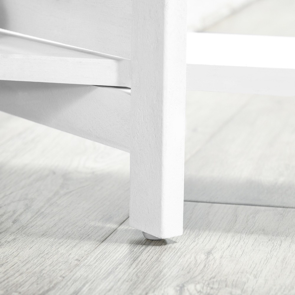 4-Panel Tall Privacy Screen Room Divider with Display Shelves Folding Partition