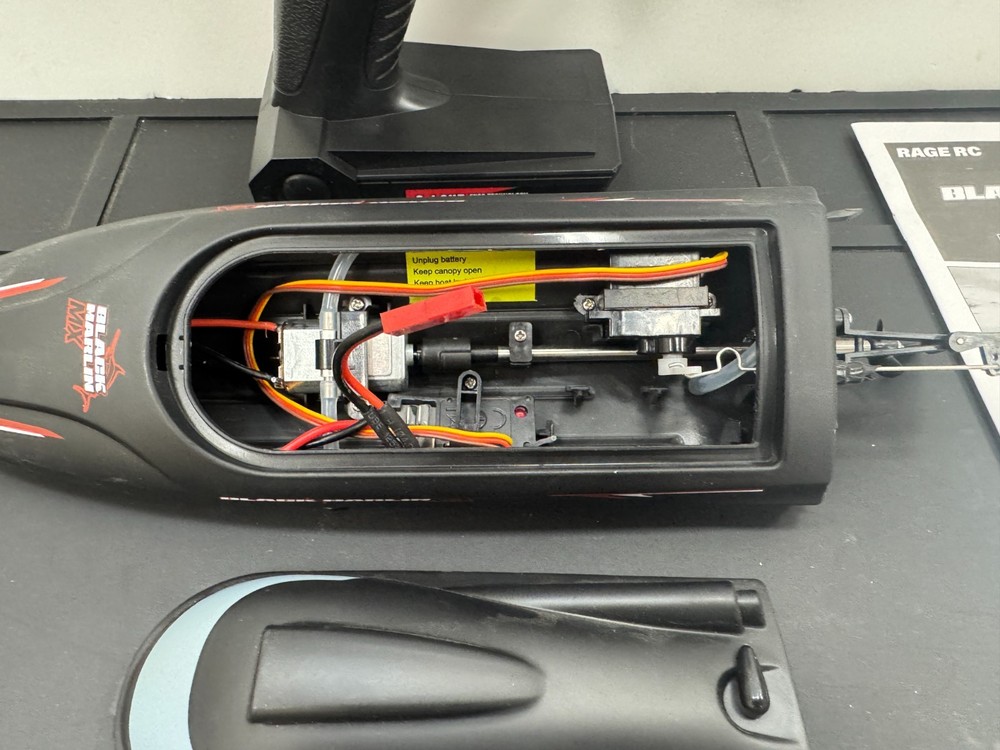RGRB1130 Rage Black Marlin MX Micro Open box No Battery Fixed Fin.