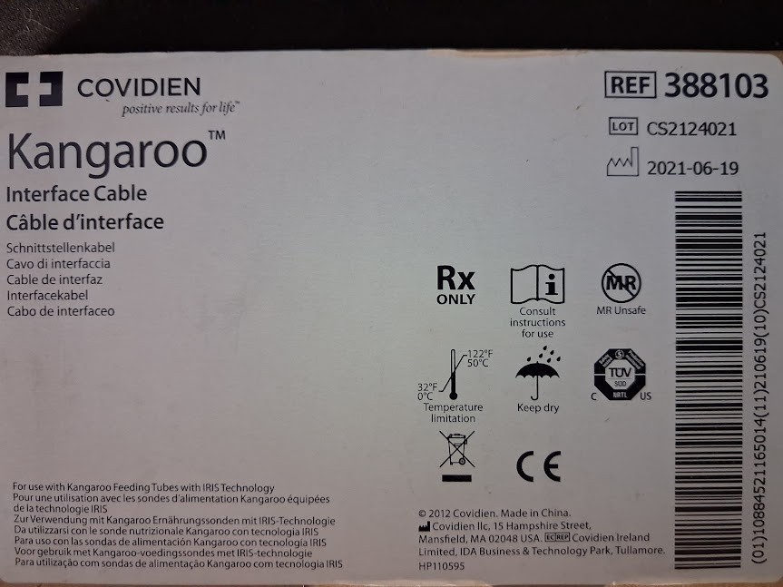 Covidien Kangaroo Interface Cable