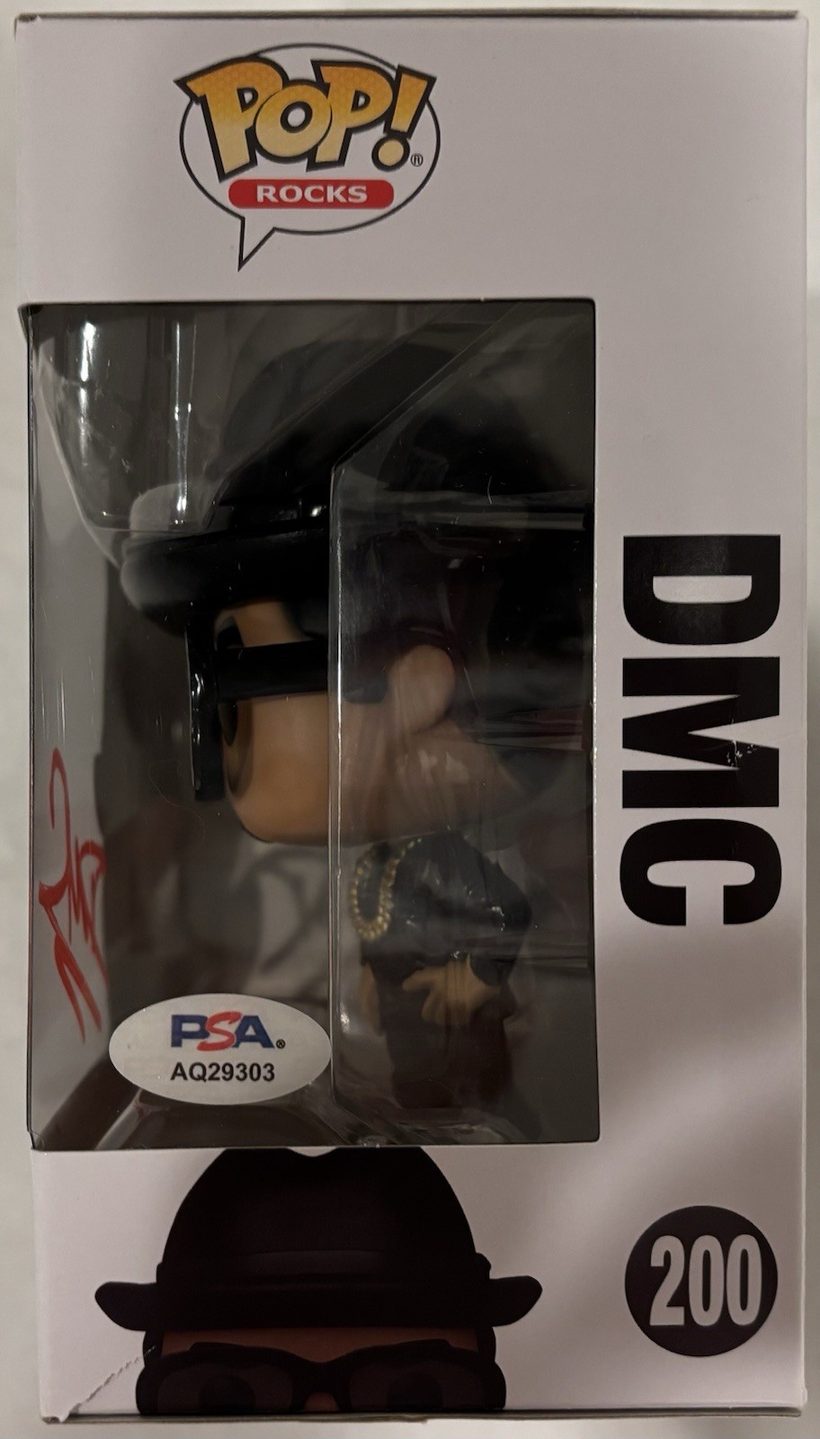 DMC Darryl McDaniels Autographed/Signed Run-DMC Funko Pop PSA!