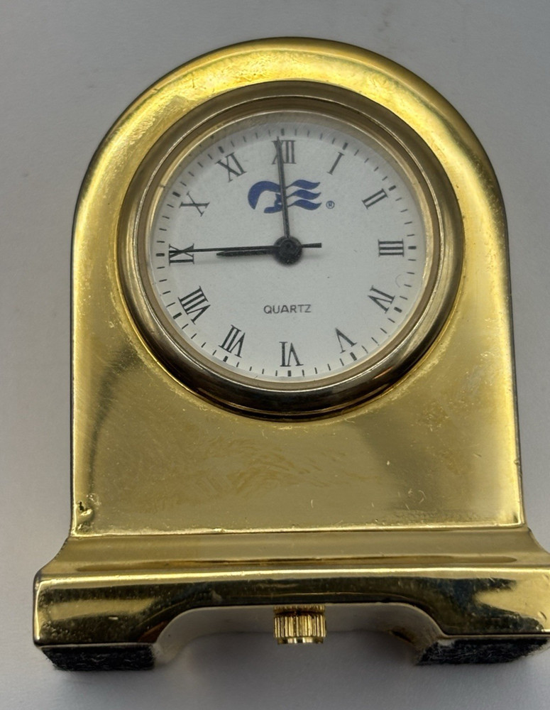 Princess Mini Quartz Solid Brass Arch Style Untested Travel Clock