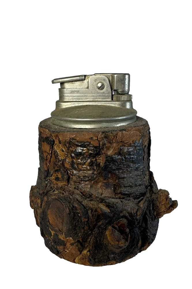 Gas Evans tree bark look table lighter JAPAN