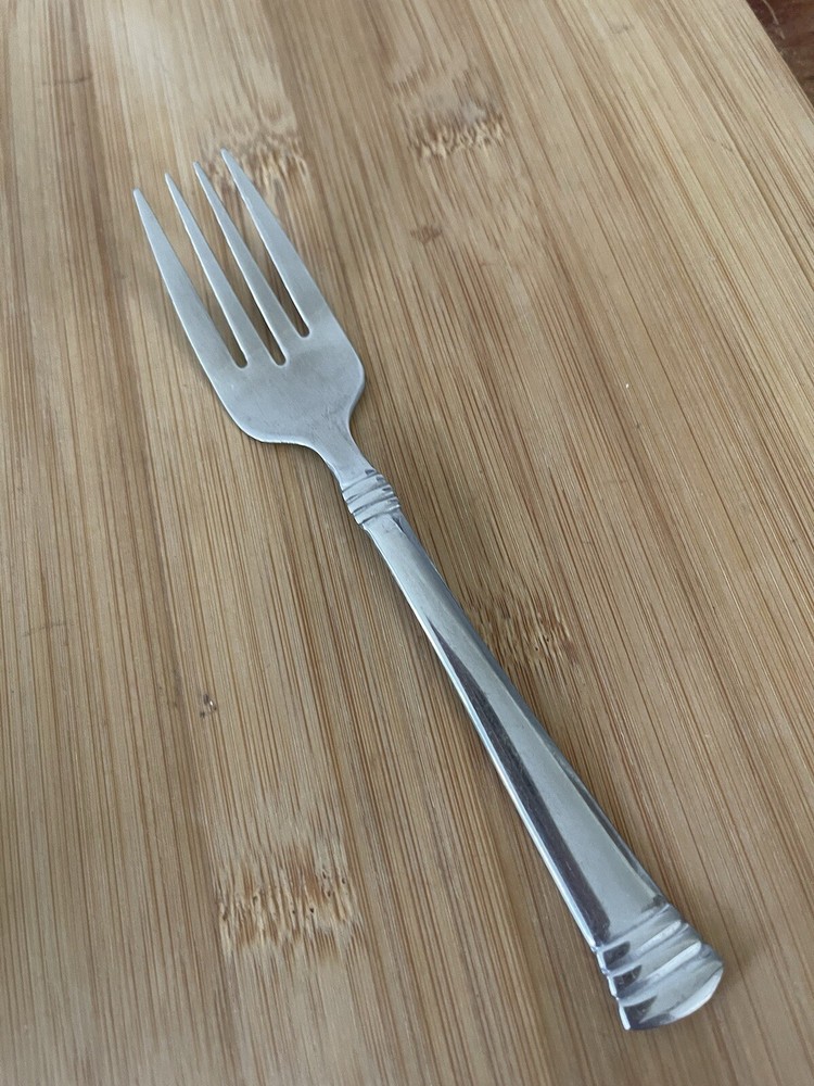 Cambridge Stainless Ridges Bands CODIE GLOSSY Salad Fork 6.25"