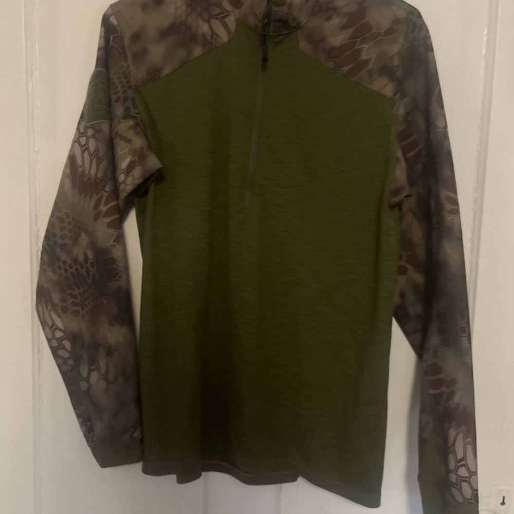 5.11 Tactical Kryptek Mandrake Camo Combat Shirt Pullover Mens Medium Half Zip