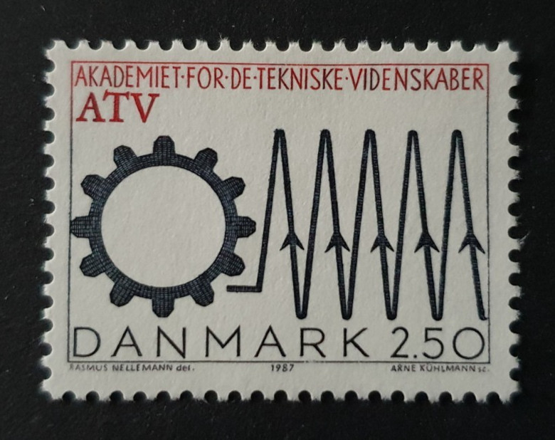 1987 DENMARK DANMARK TECHNICAL ACADEMY VF MNH
