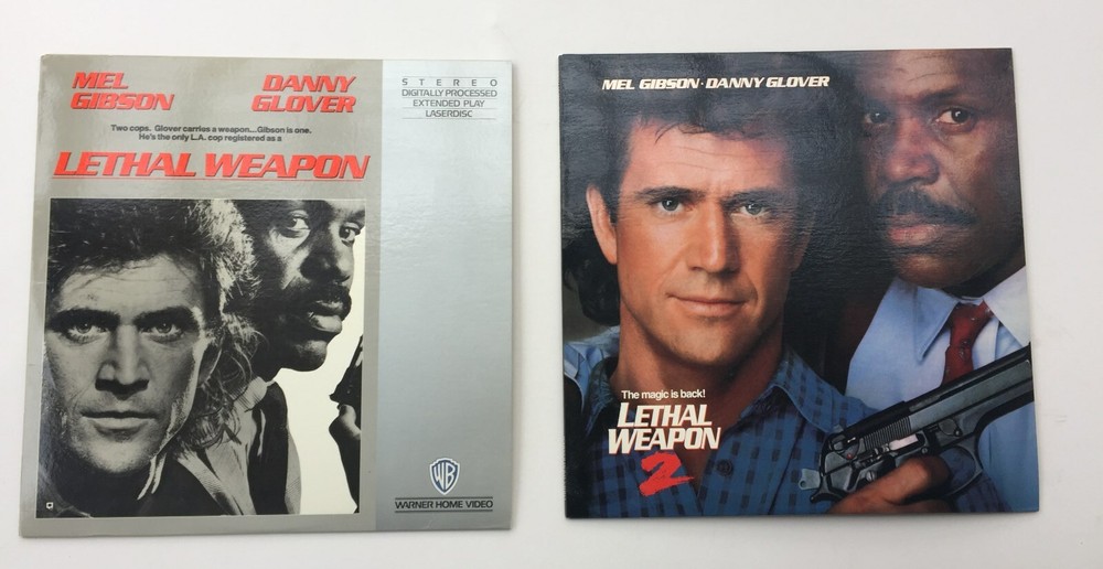 TWO LASERDISK Titled    LETHAL WEAPON and LETHAL WEAPON 2