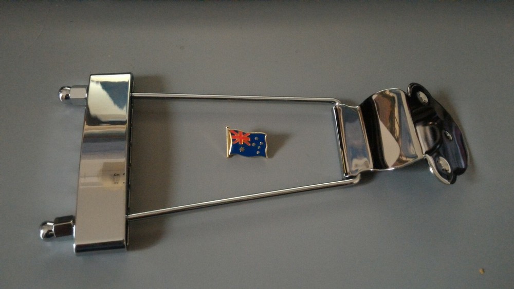 REPLACEMENT TRAPEZE STYLE TAILPIECE, CHROME, NEW, FREE POSTAGE