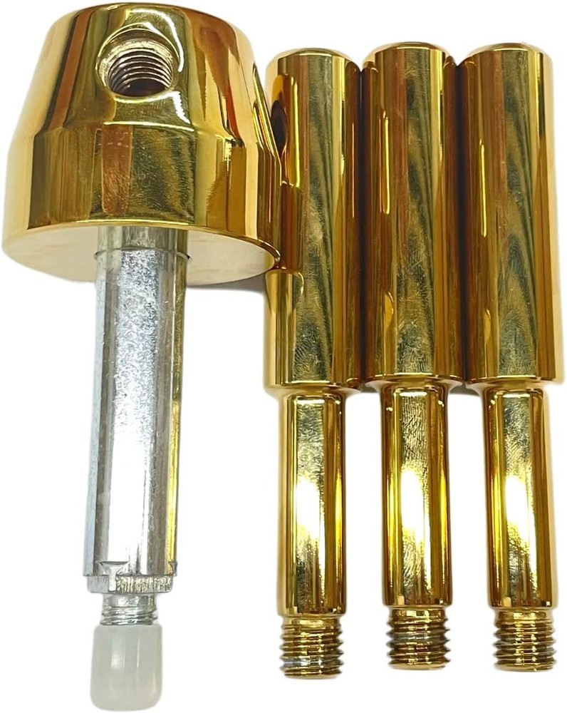 Gun Safe Handle Replacement - 3 Spoke Handle with Gold Finish for Strong Box