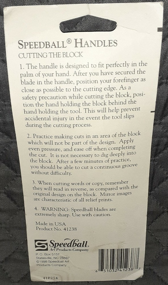 Speedball Lino Handle Made in the USA