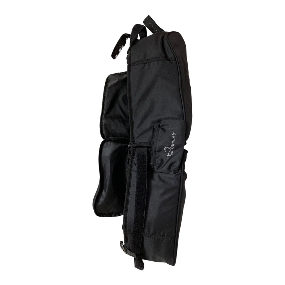 StrollAir - Universal Best Double Parent Stroller Organizer Caddy Black