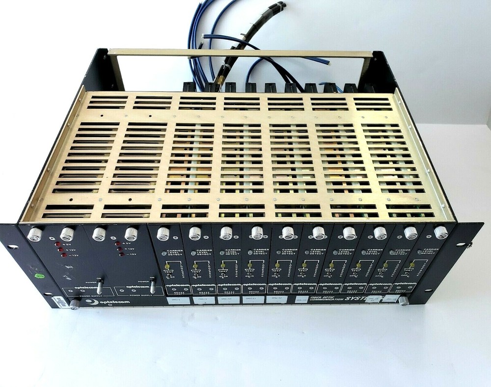 OPTELECOM Fiber Optic Communication System 5000 Model: T.5 5000G Video AUD/DATA