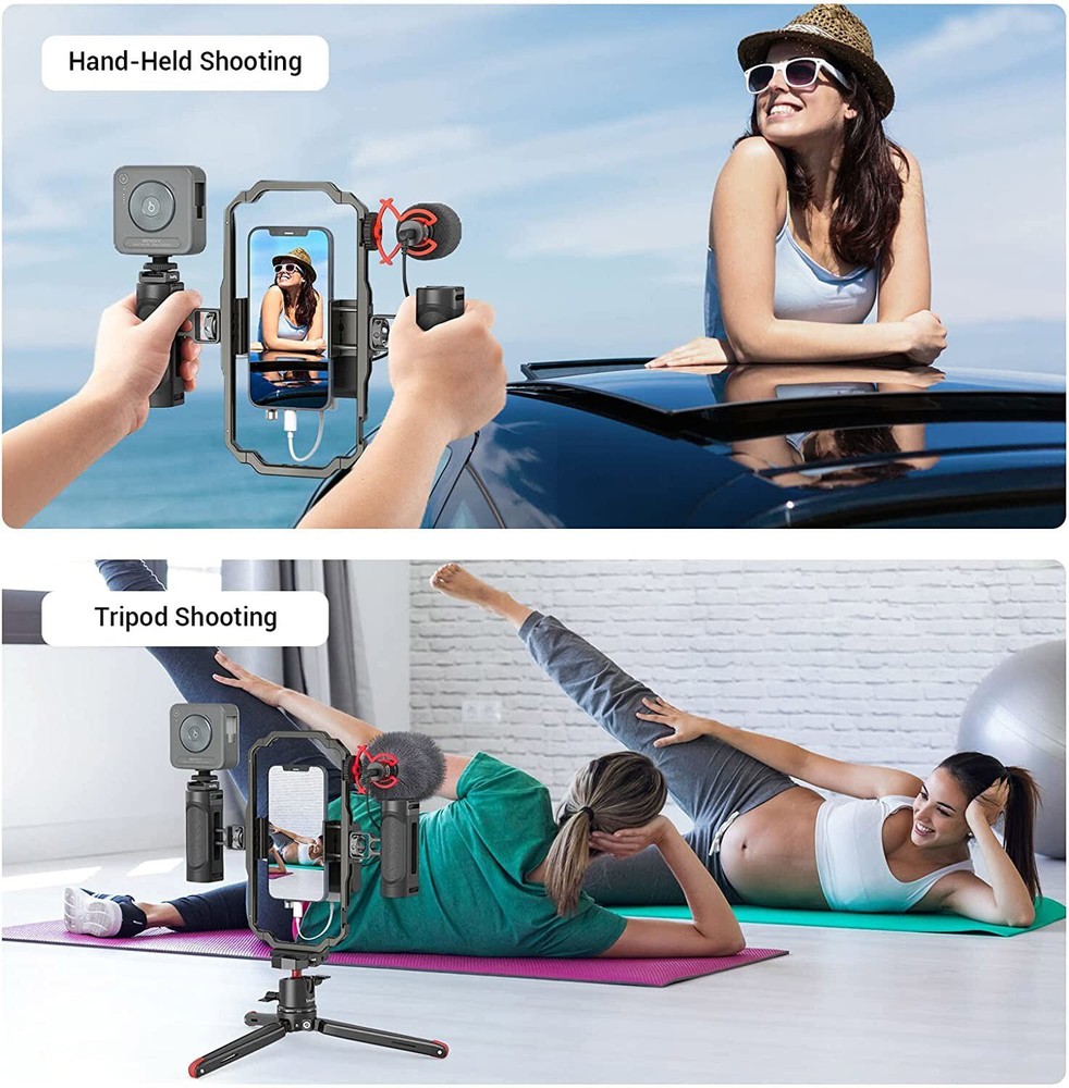 SmallRig VCR Kit With Stabilizer Handle Smartphone VCR Holder for iPhone 16