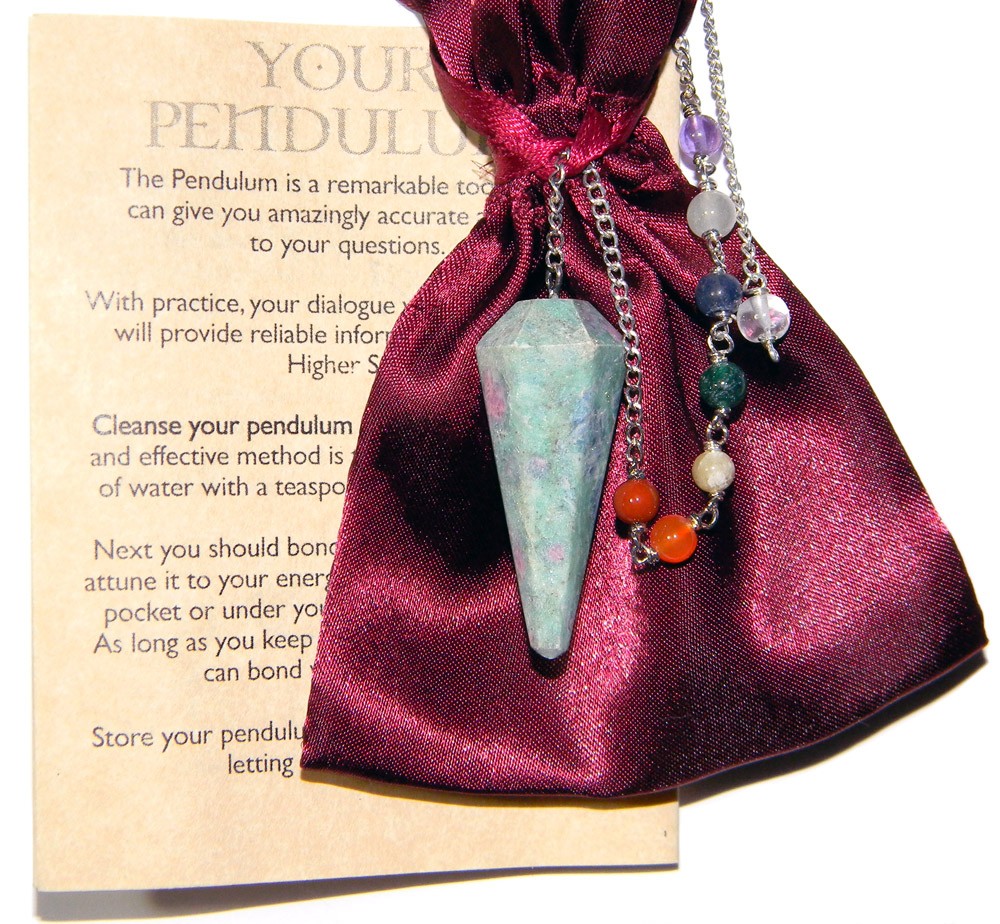 Ruby Zoisite Gemstone Pendulum