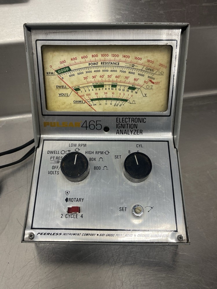 PEERLESS INSTRUMENT PULSAR 465 ELECTRONIC IGNITION ANALYZER VINTAGE Garage Tool