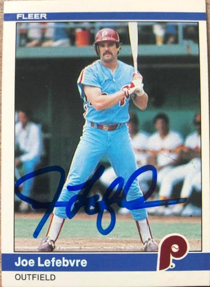 Joe Lefebvre Autographed 1984 Fleer #37