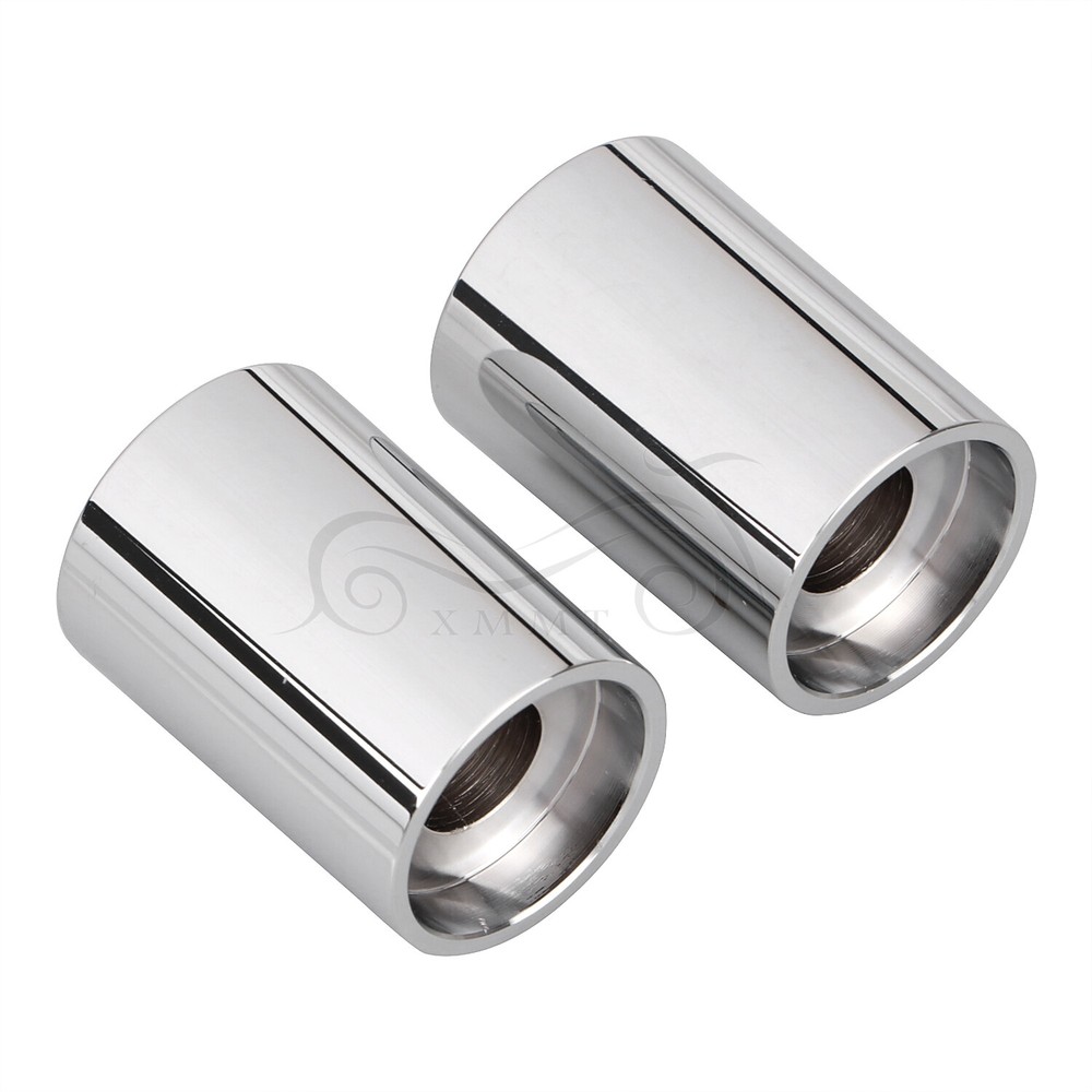 1.75" Chrome Handlebars Riser Extensions For Harley 1" Handlebars Softail Dyna