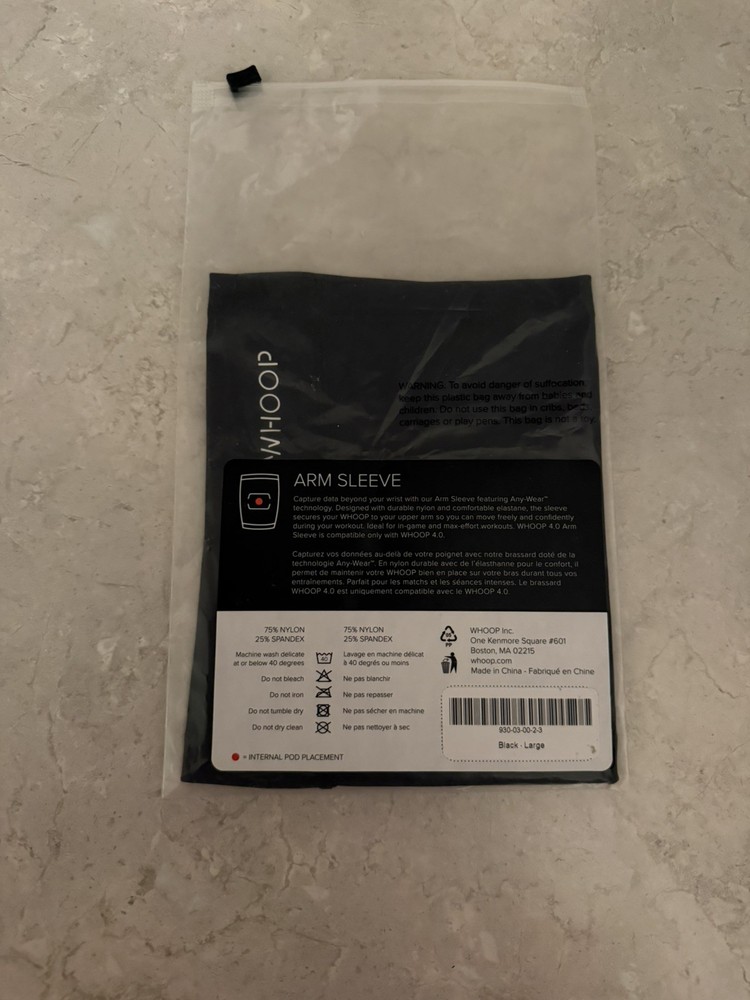 Whoop 4.0 Arm Sleeve Band L Open Box
