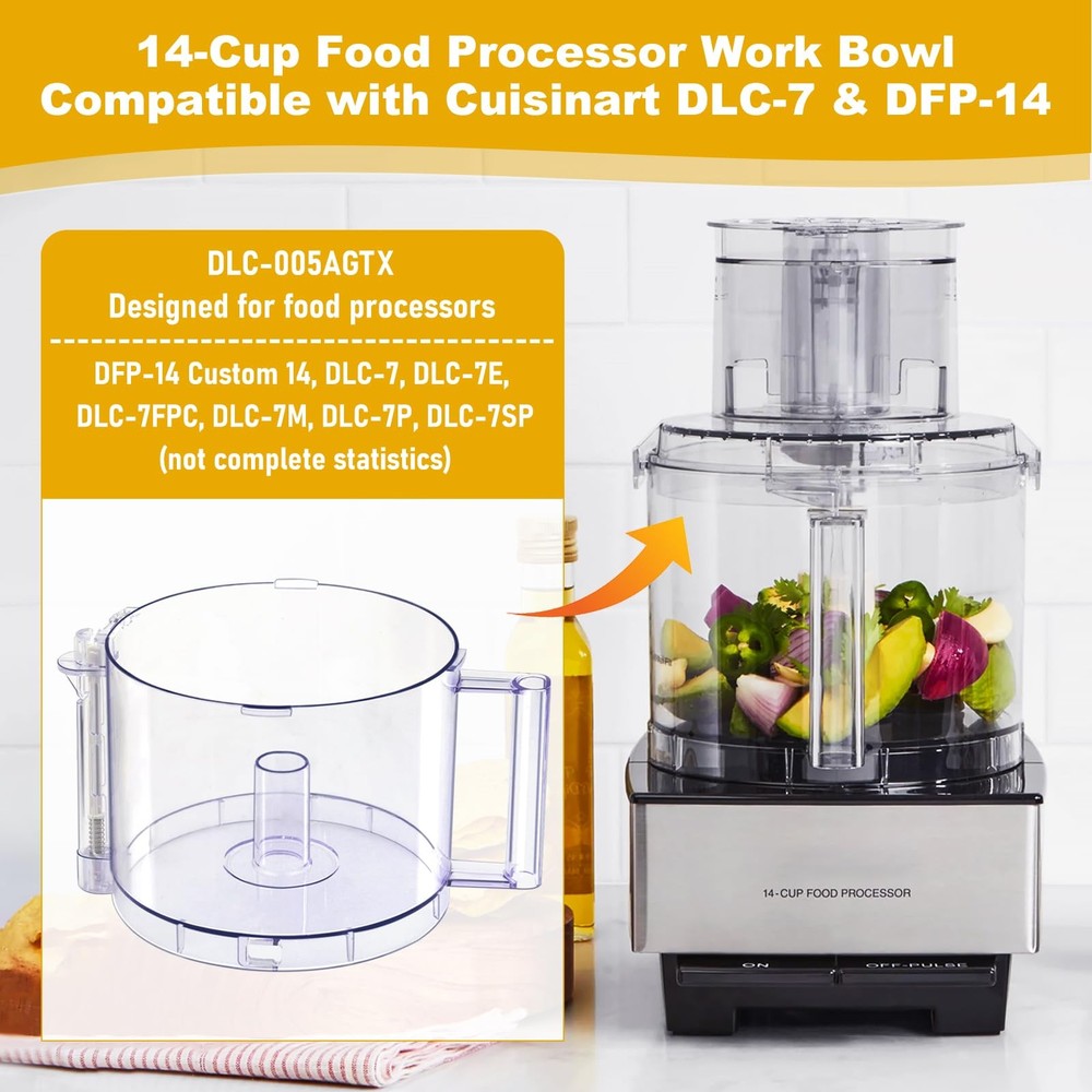DLC-005AGTXT1 Replacement 14-Cup Food Processor Work Large,