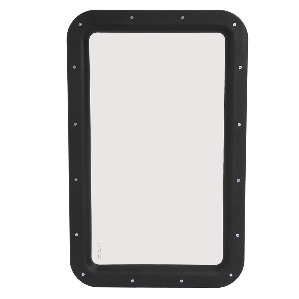 Black RV Entry Entrance Door Window For RV Camper Cargo Truck Trailer