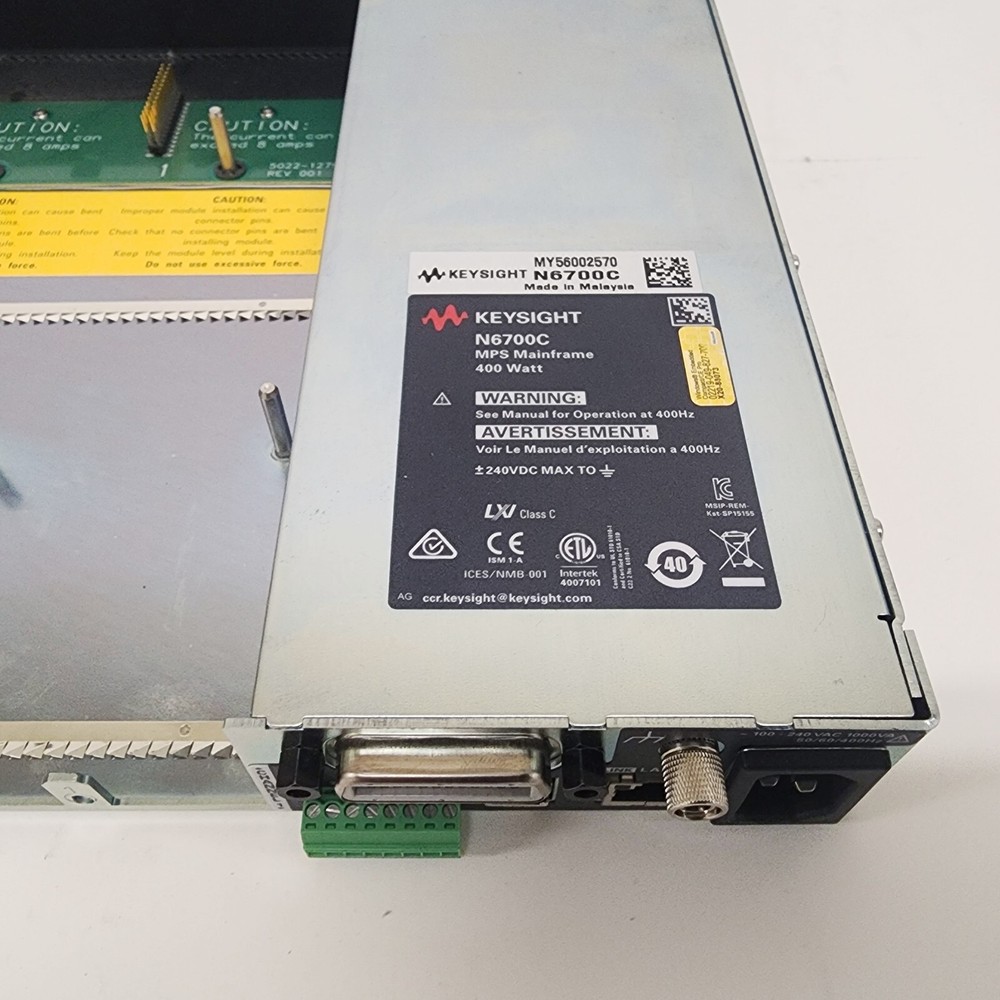 Keysight N6700C Low-Profile Modular Power System Mainframe, 400W, 4 Slots