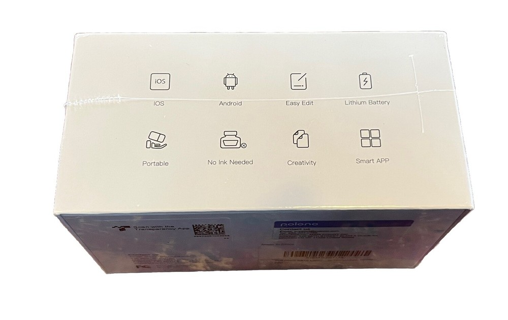 Polono Bluetooth Label Maker Thermal Printer, White, Model P31S - NEW!!!