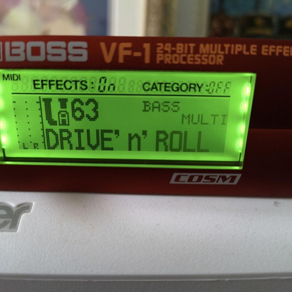 Boss VF-1 24-bit Multi Effects Processor Half Rack Made in Japan Tested Working