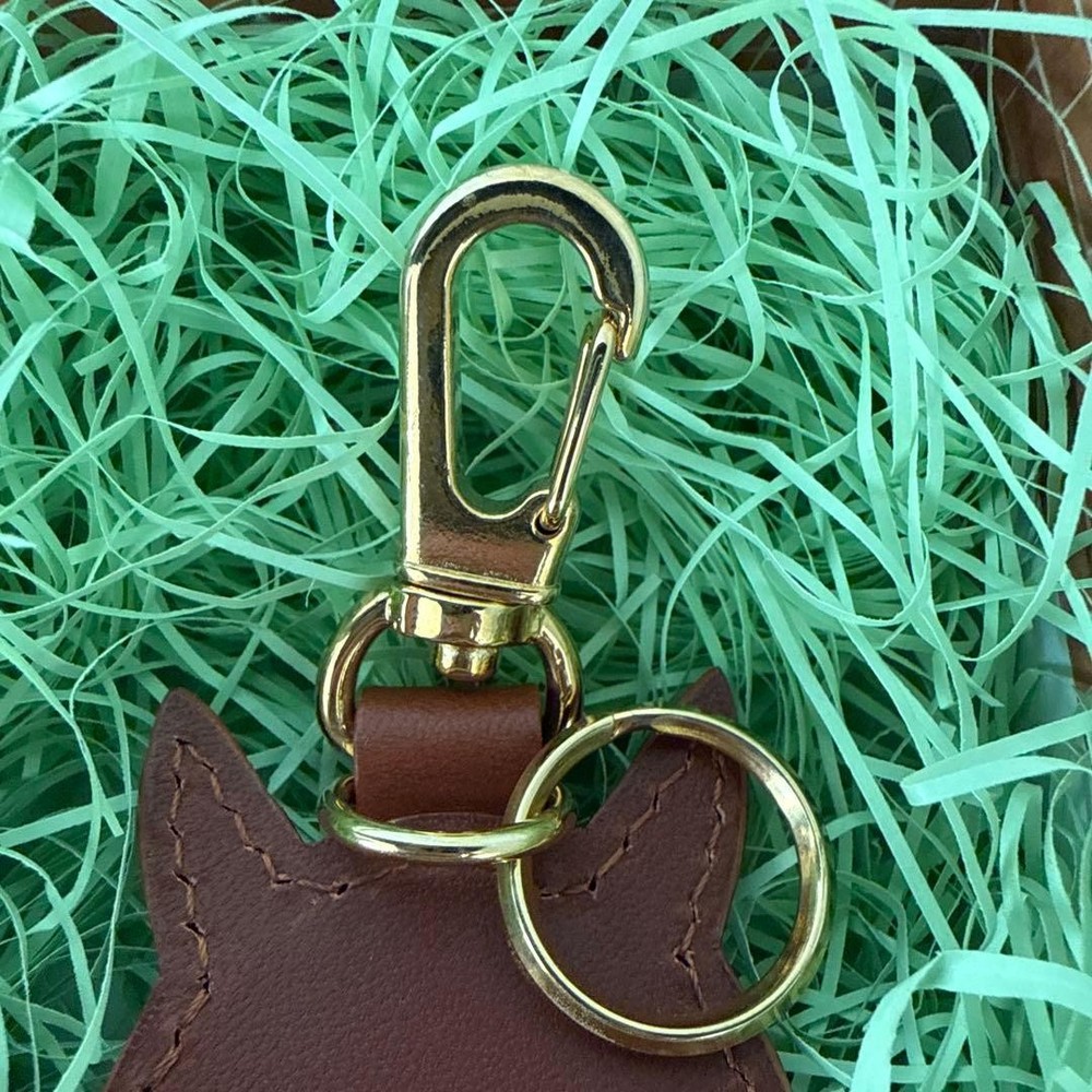 Somes Saddle Horse Ash Charm Keychain
